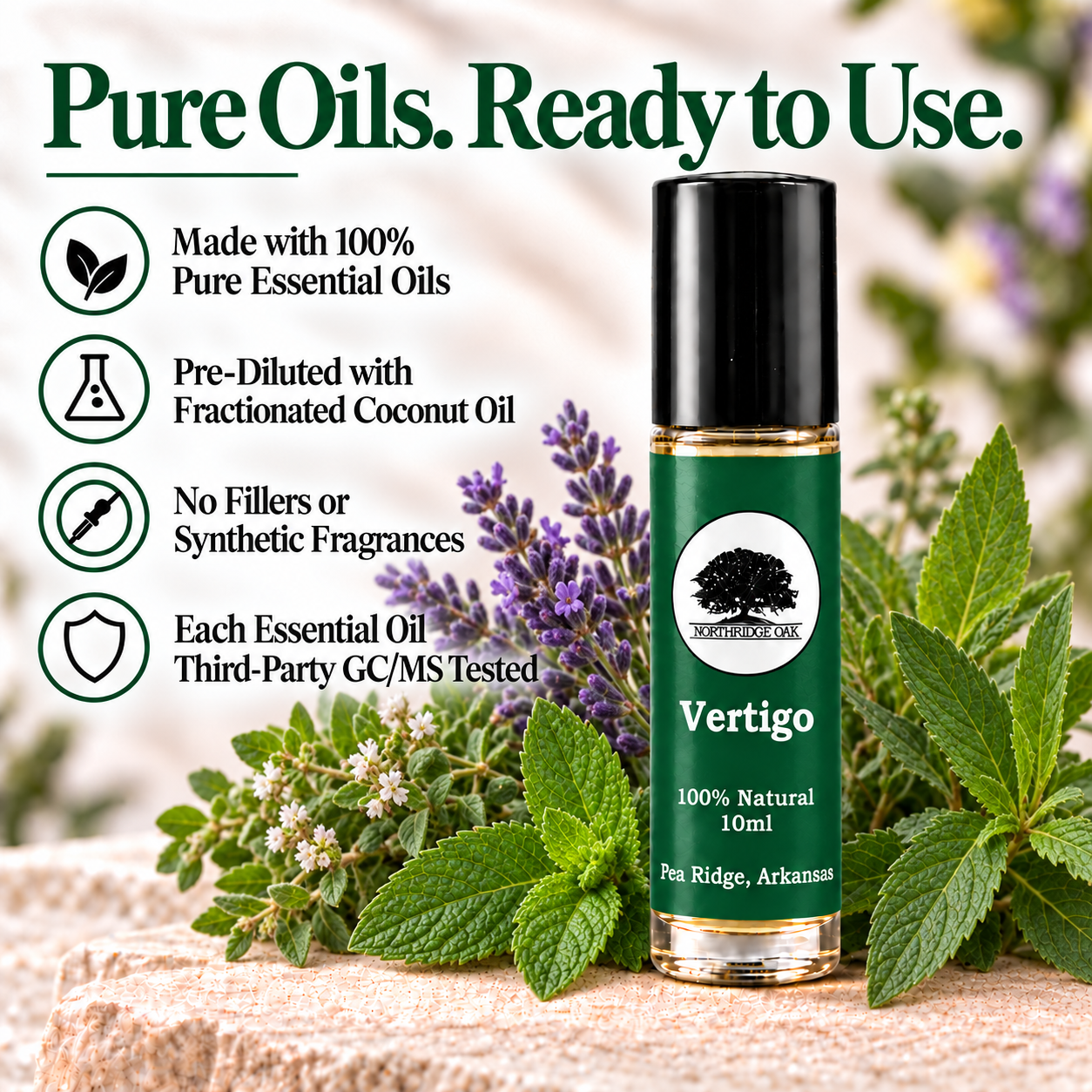 Vertigo Essential Oil Roller – 10 mL Northridge Oak