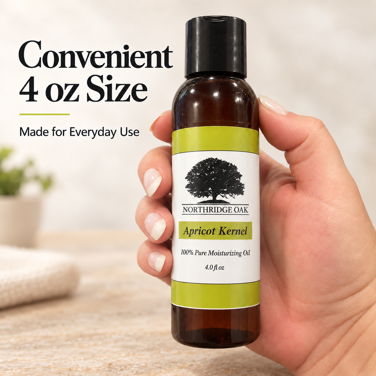 Apricot Kernel Oil – 4 oz Northridge Oak