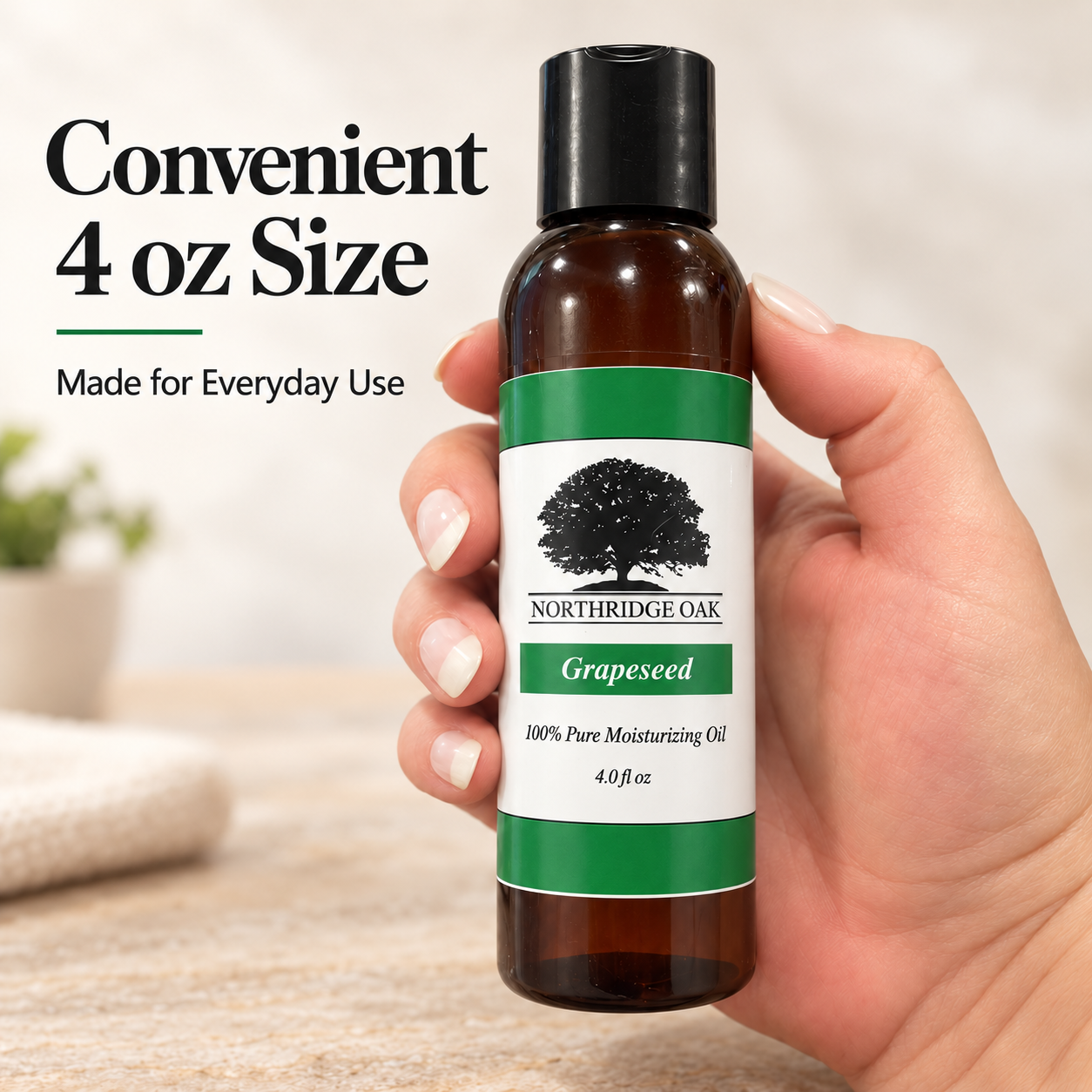 Grapeseed Oil – 4 oz Northridge Oak
