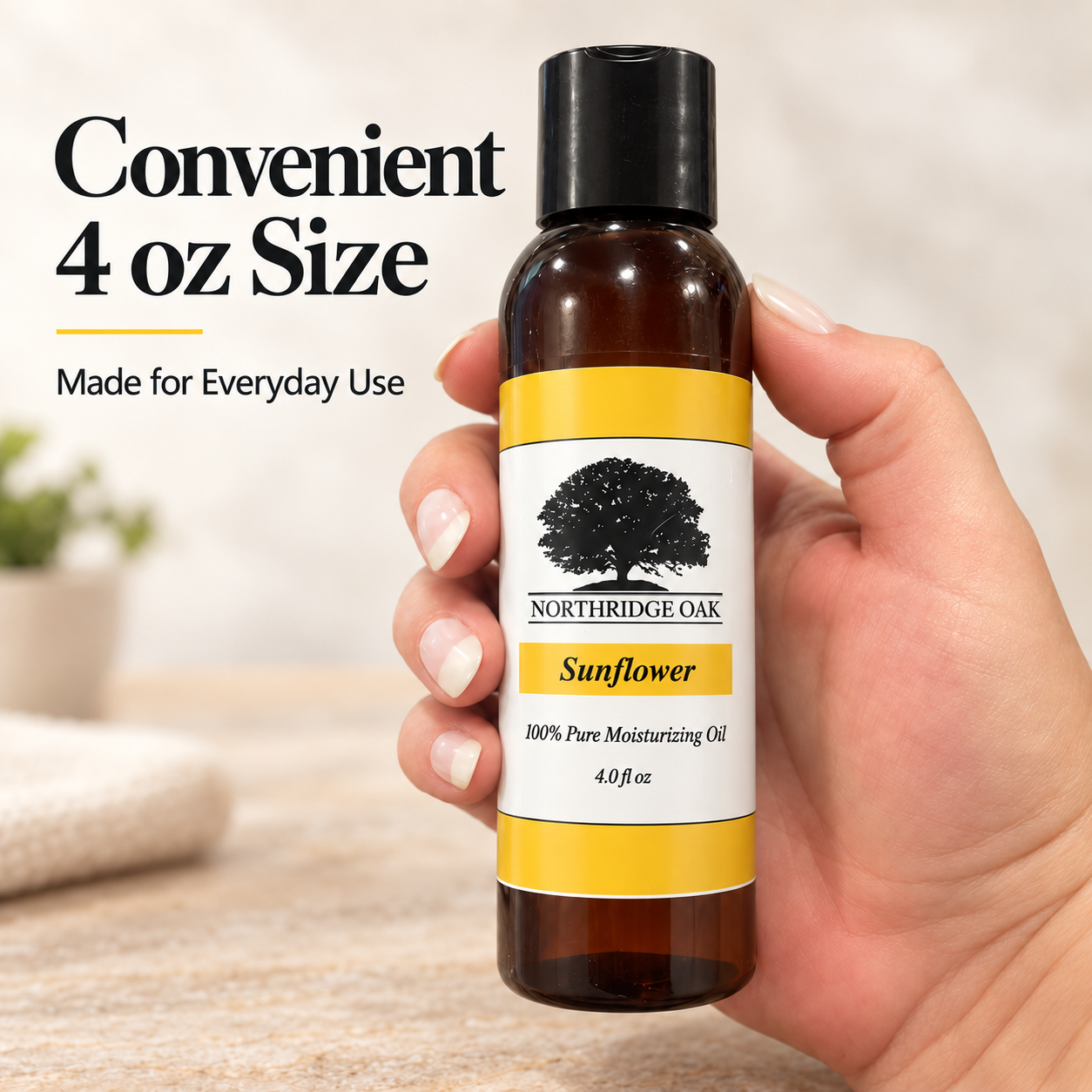 Sunflower Oil – 4 oz Northridge Oak