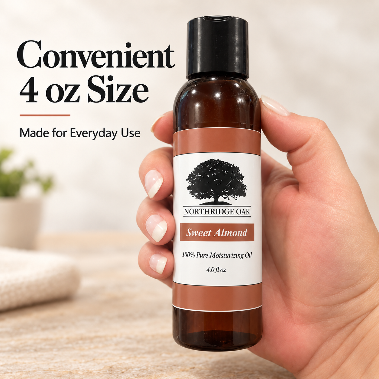 Sweet Almond Oil – 4 oz Northridge Oak
