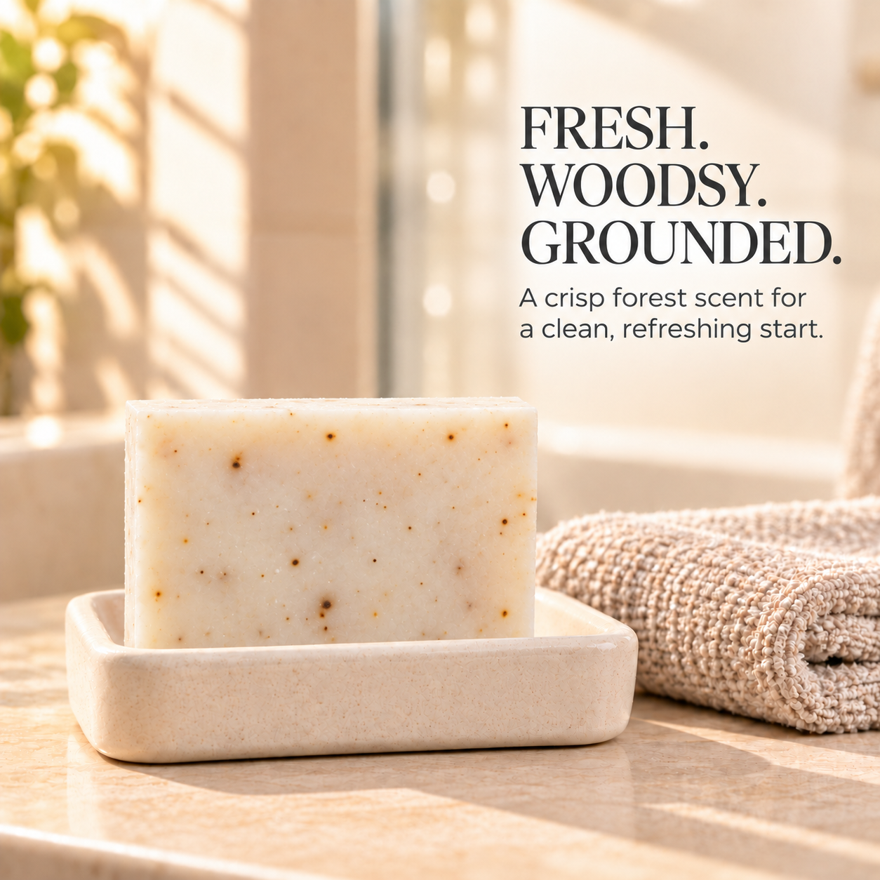 Organic Bar Soap – Forest Tonic – 4oz Northridge Oak