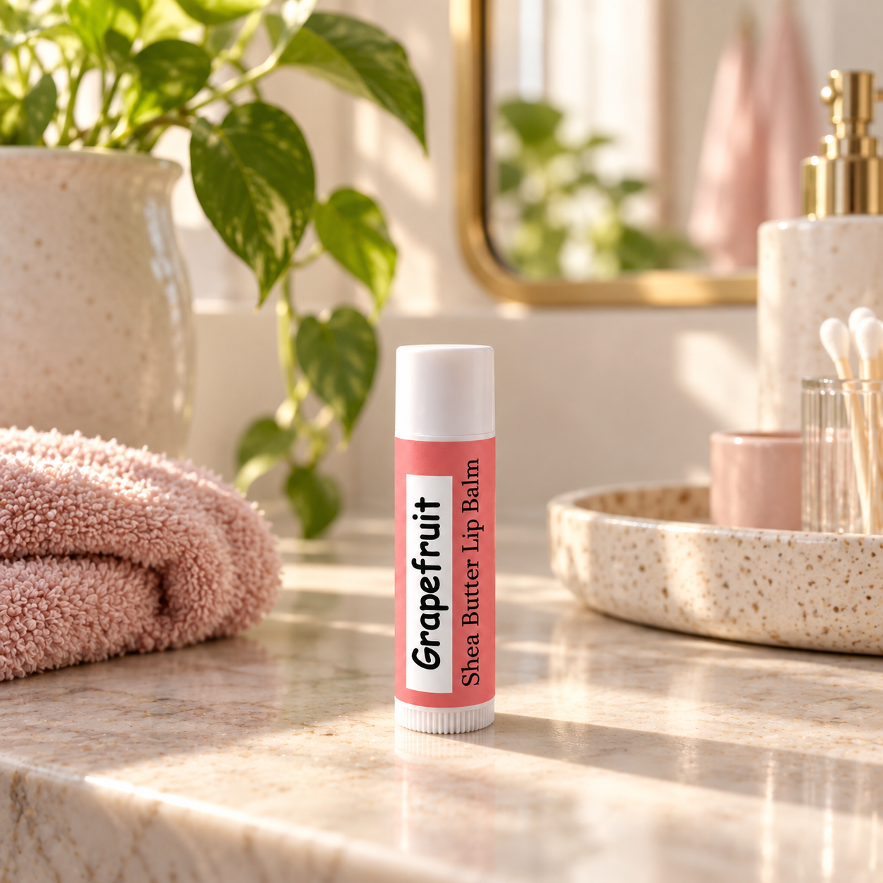 Beeswax Lip Balm - Grapefruit Northridge Oak