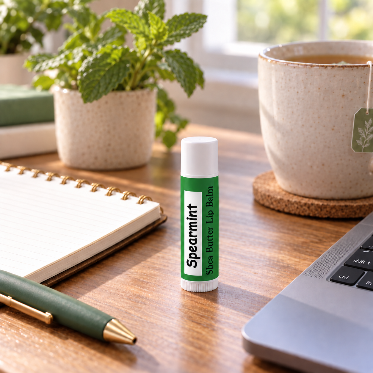 Beeswax Lip Balm - Spearmint Northridge Oak