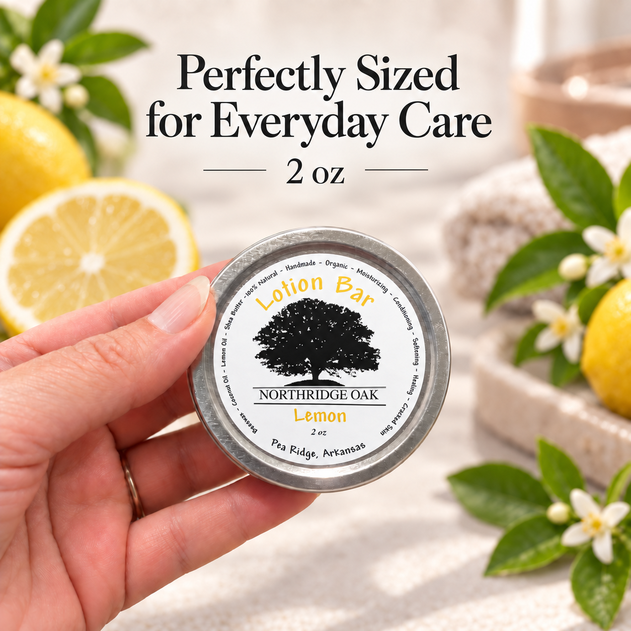 Lemon Shea Butter Lotion Bar Northridge Oak