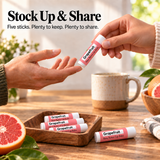 Beeswax Lip Balm – Grapefruit 5 Pack Northridge Oak
