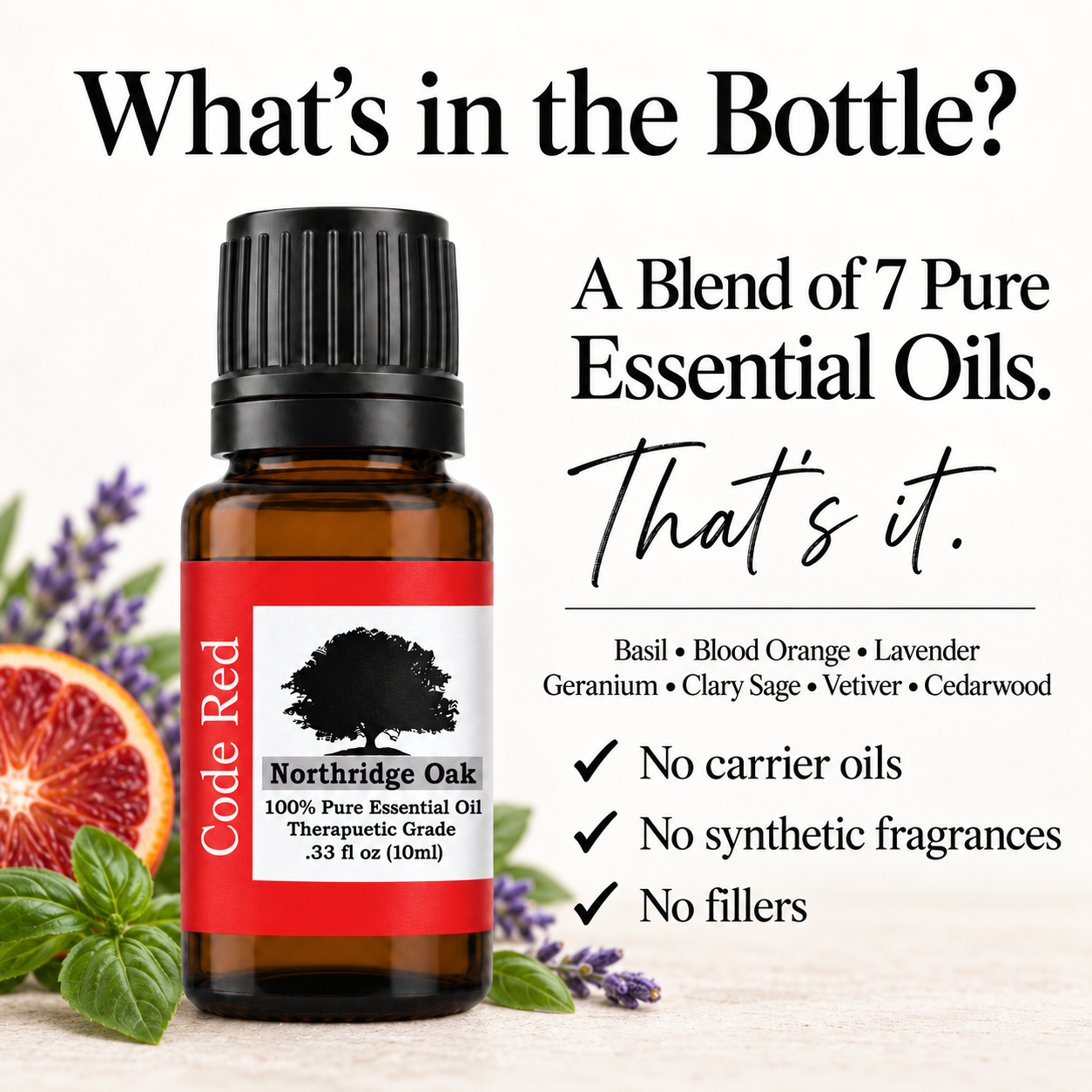 Code Red Essential Oil Blend – 100% Pure, 10 mL Northridge Oak