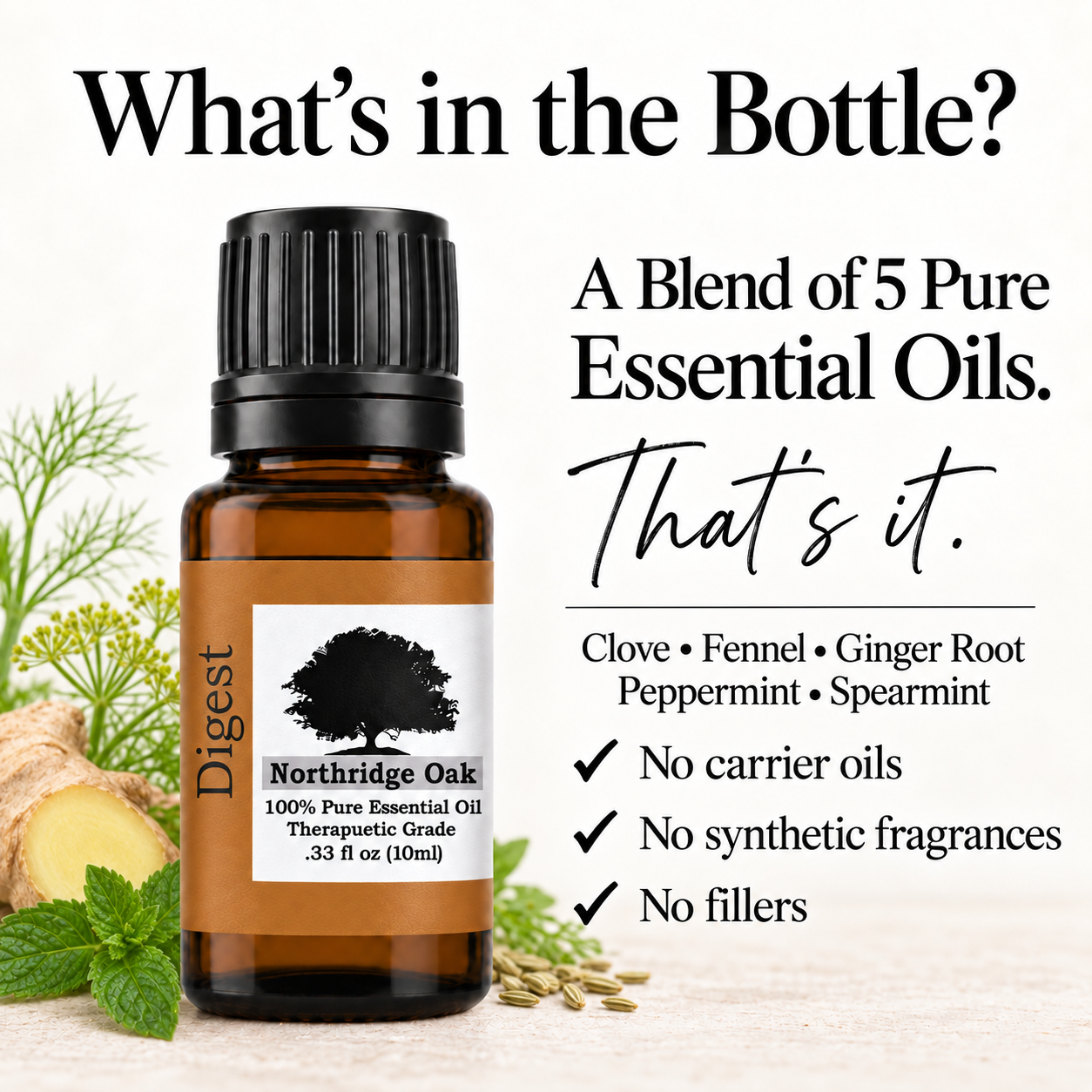 Digest Essential Oil Blend – 100% Pure, 10 mL Northridge Oak