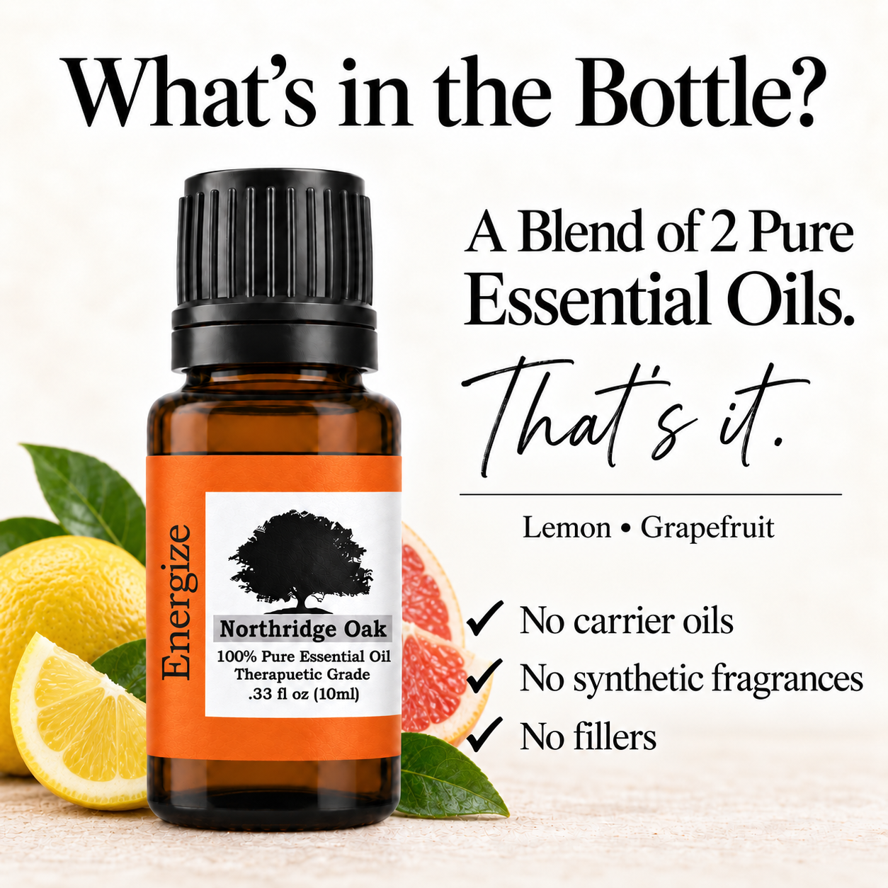 Energize Essential Oil Blend – 100% Pure, 10 mL Northridge Oak