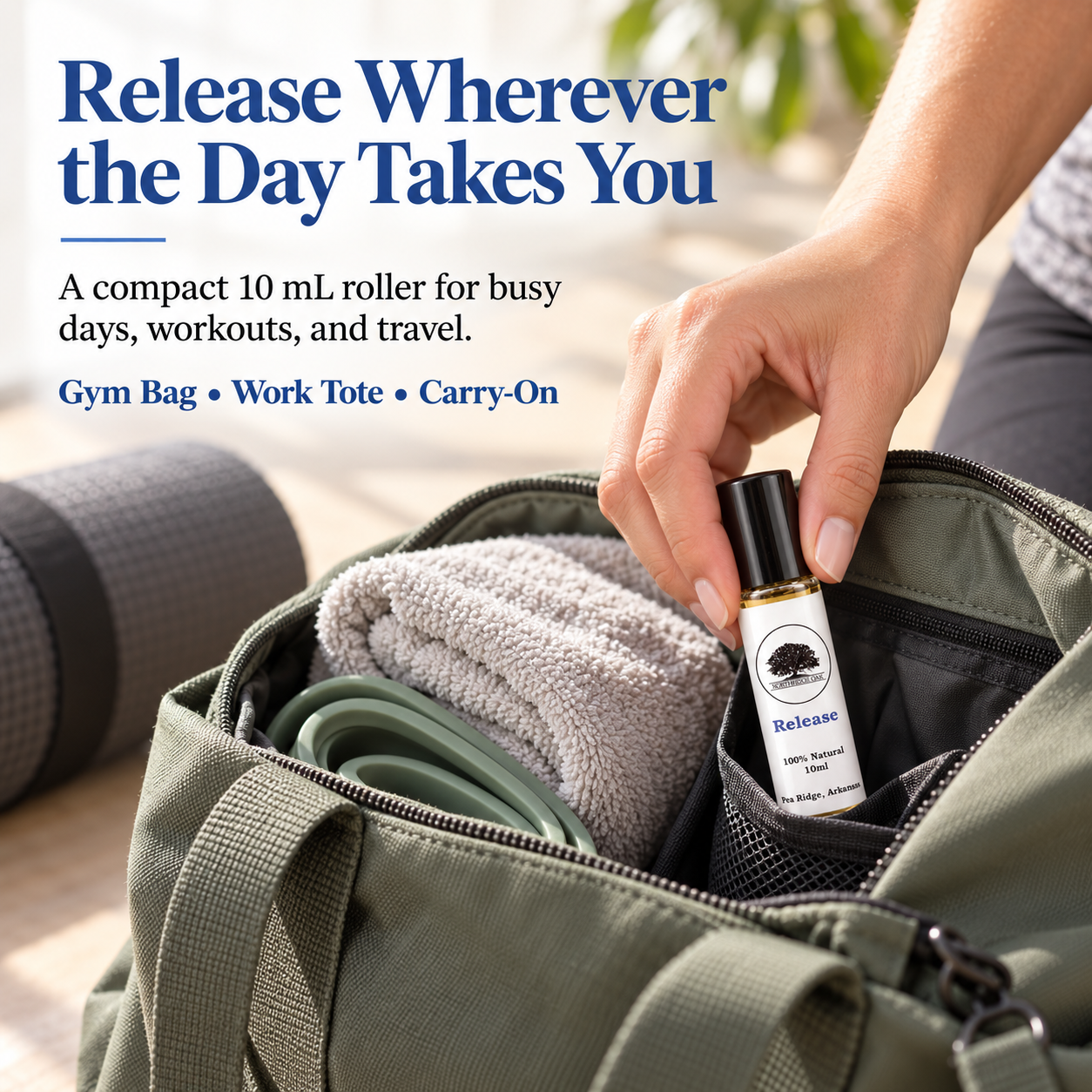 Release Essential Oil Roller – 10 mL Northridge Oak