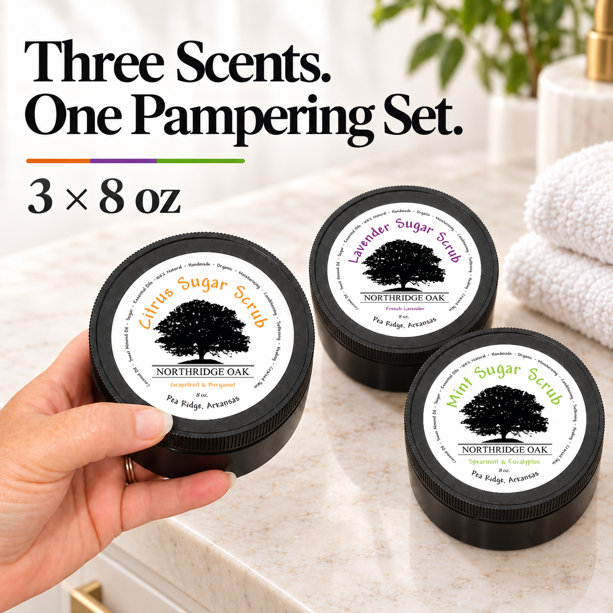 Sugar Scrub Variety Pack Northridge Oak
