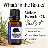 100% Pure Vetiver Essential Oil – 10 mL Northridge Oak