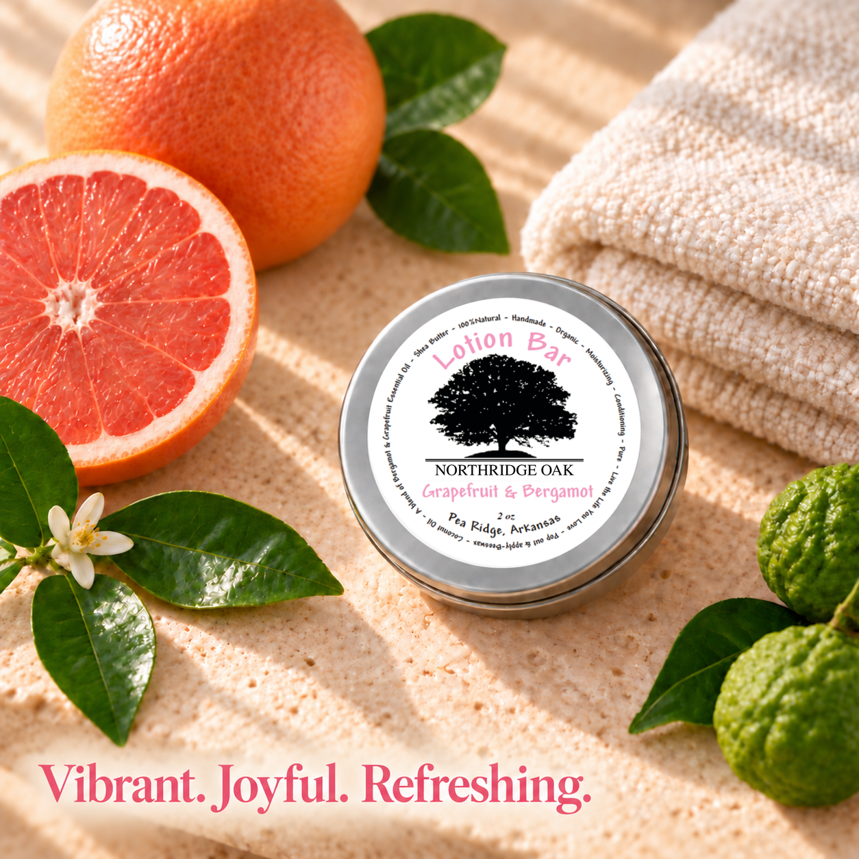 Grapefruit Bergamot Shea Butter Lotion Bar Northridge Oak