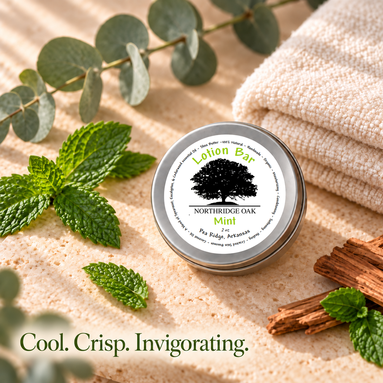 Mint Shea Butter Lotion Bar Northridge Oak