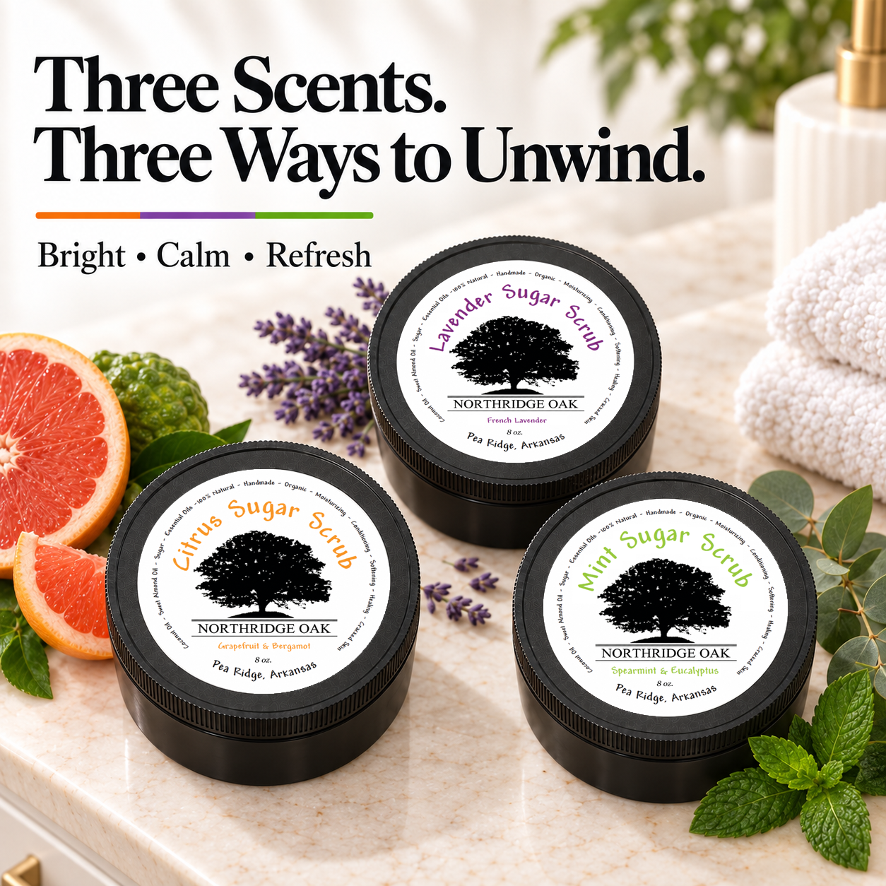 Sugar Scrub Variety Pack Northridge Oak