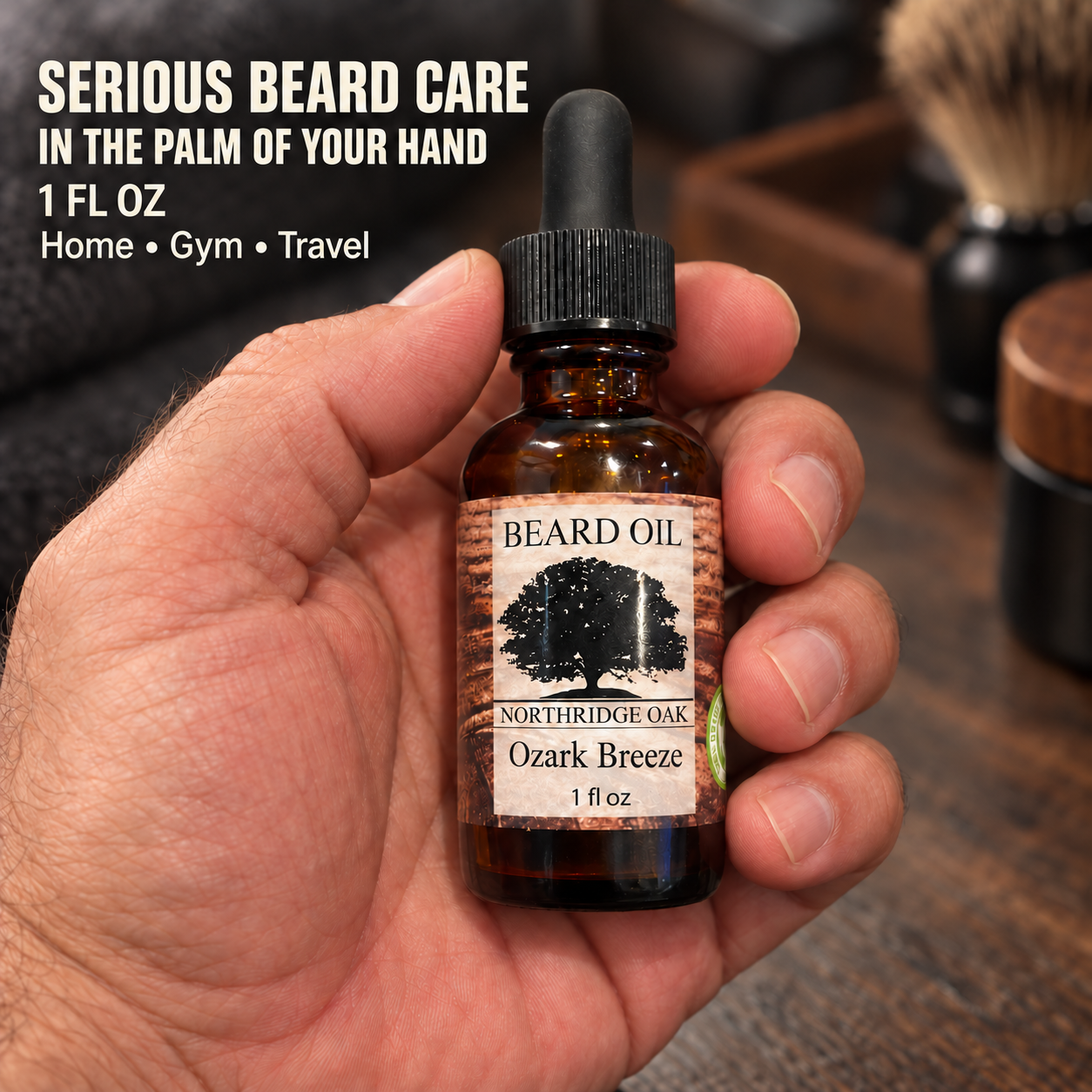Ozark Breeze Beard Oil – 1 oz Northridge Oak