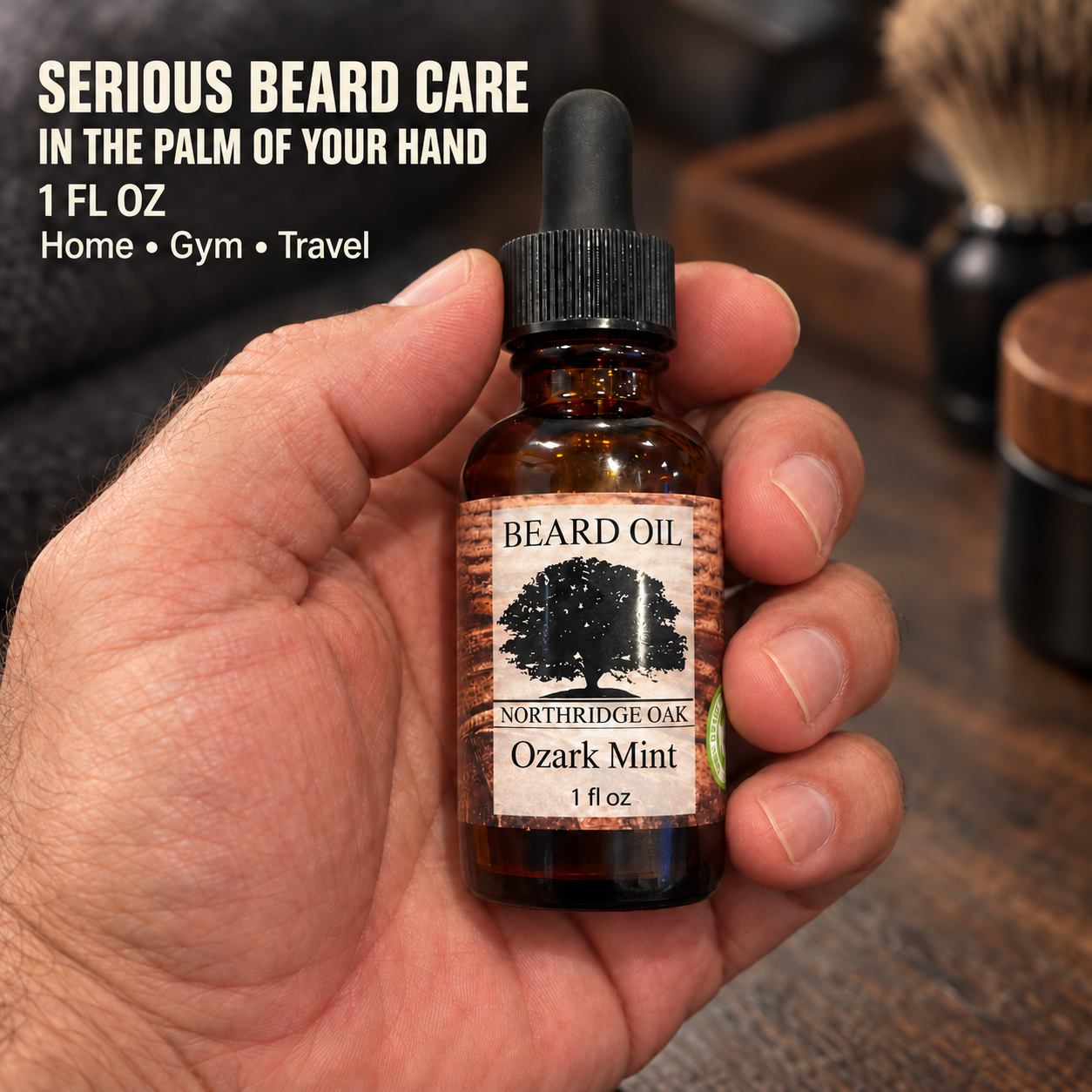 Ozark Mint Beard Oil – 1 oz Northridge Oak