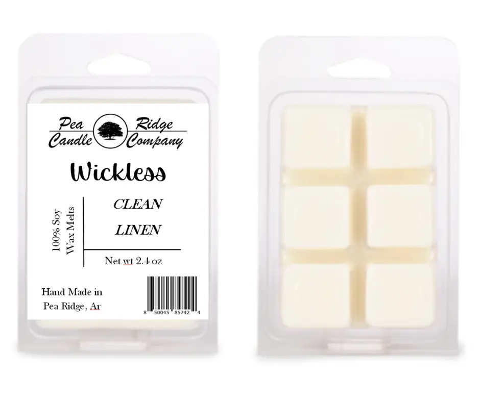 Wickless Wax Melt - Clean Linen Pea Ridge Candle Company