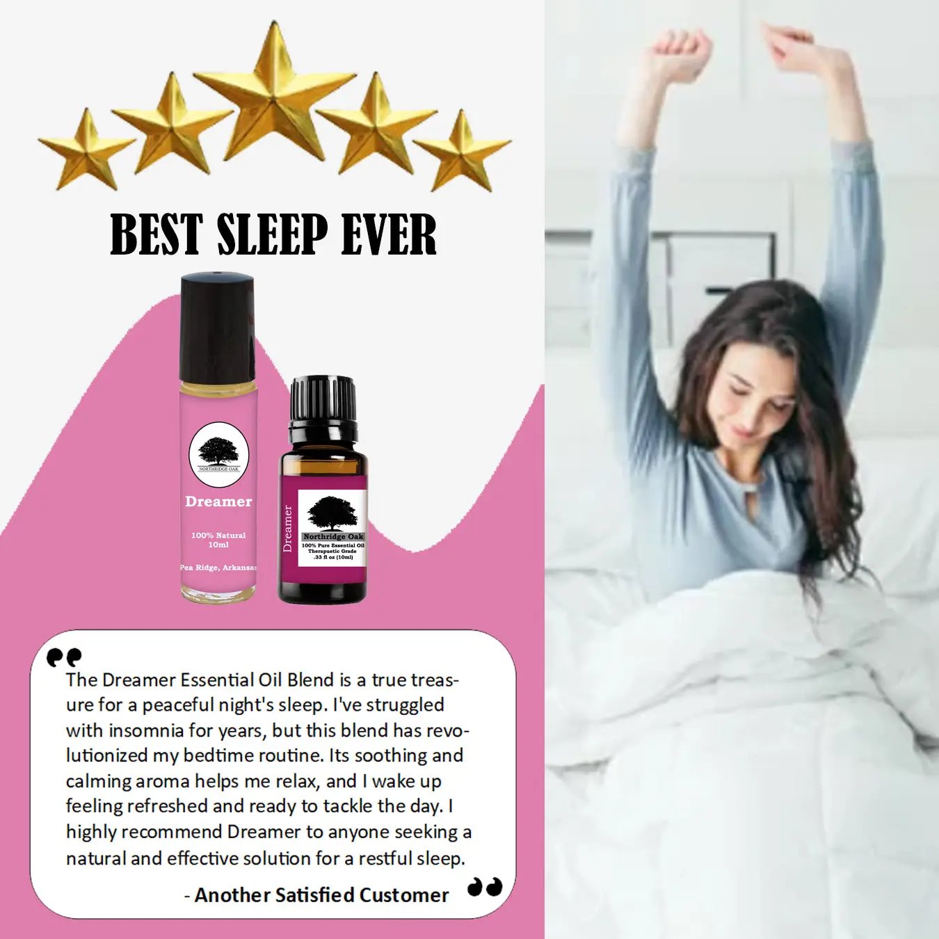 Northridge Oak - Dreamer Combo with Roller Bottle - 100% Pure Essential Oil Blend Northridge Oak LLC