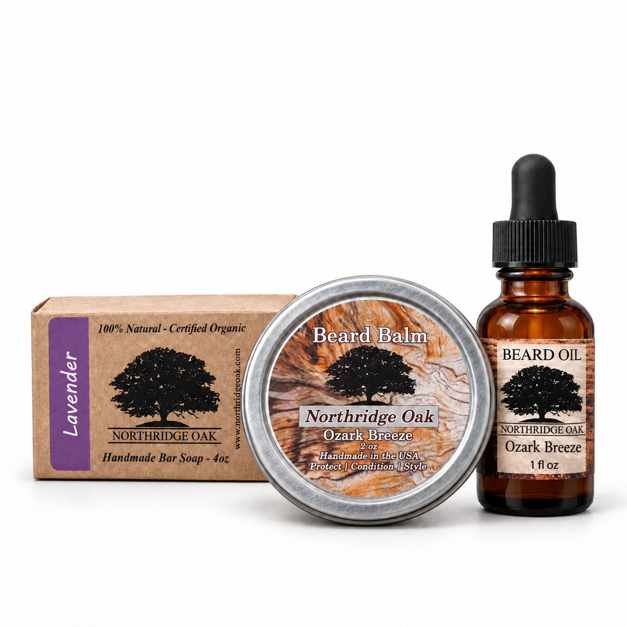 Beard Oil + Beard Balm Set Northridge Oak