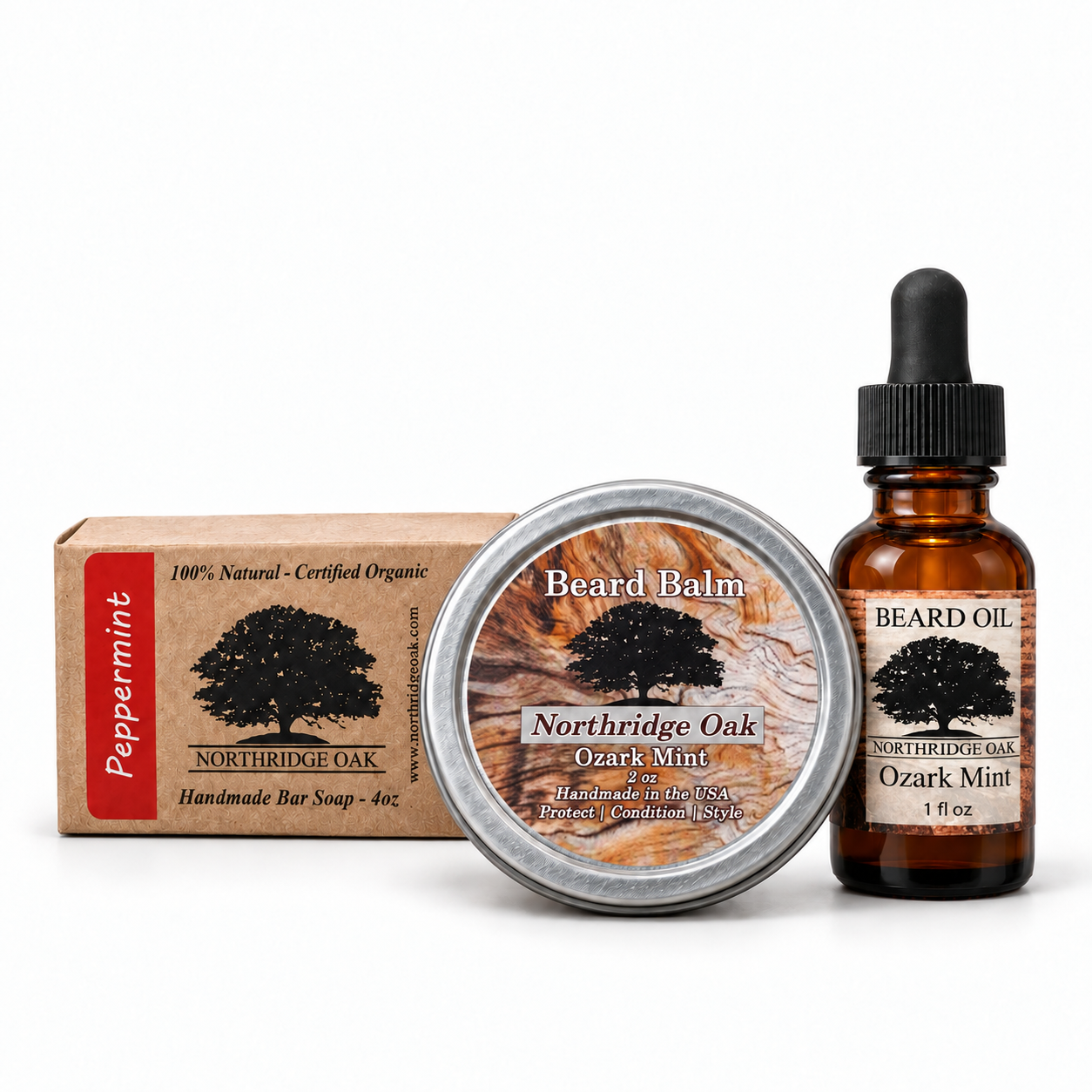 Beard Oil + Beard Balm Set Northridge Oak