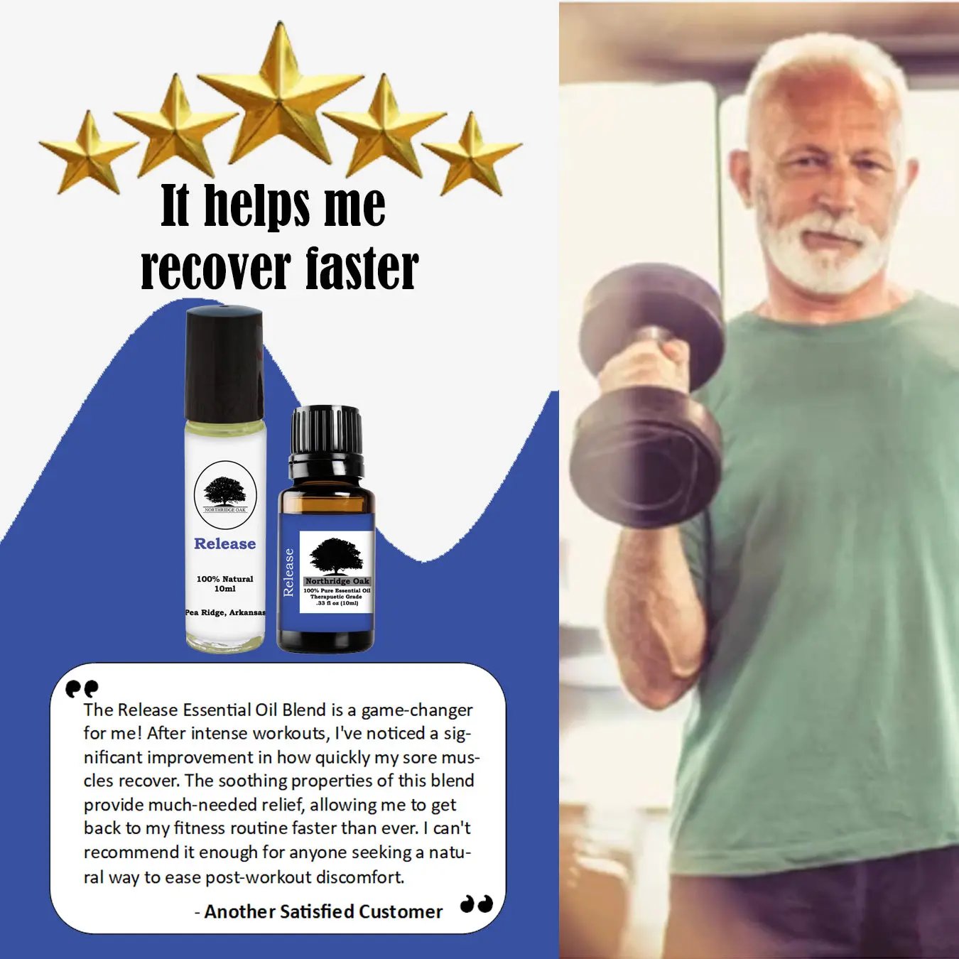 Northridge Oak - Release Combo with Roller Bottle - 100% Pure Essential Oil Blend Northridge Oak LLC