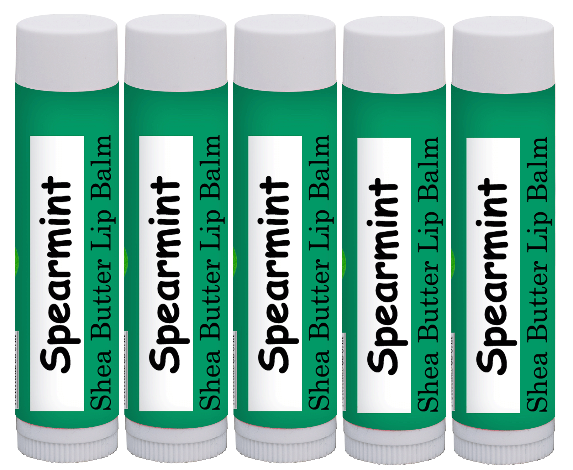 Northridge Oak - 100% All Natural Lip Balm - Spearmint 5 Pack - Northridge Oak