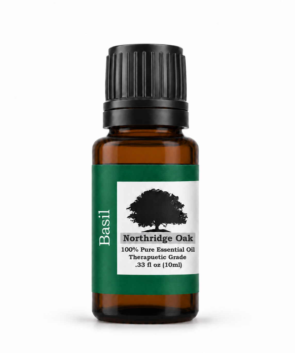 Northridge Oak 100% Pure Basil Essential Oil 10 mL bottle
