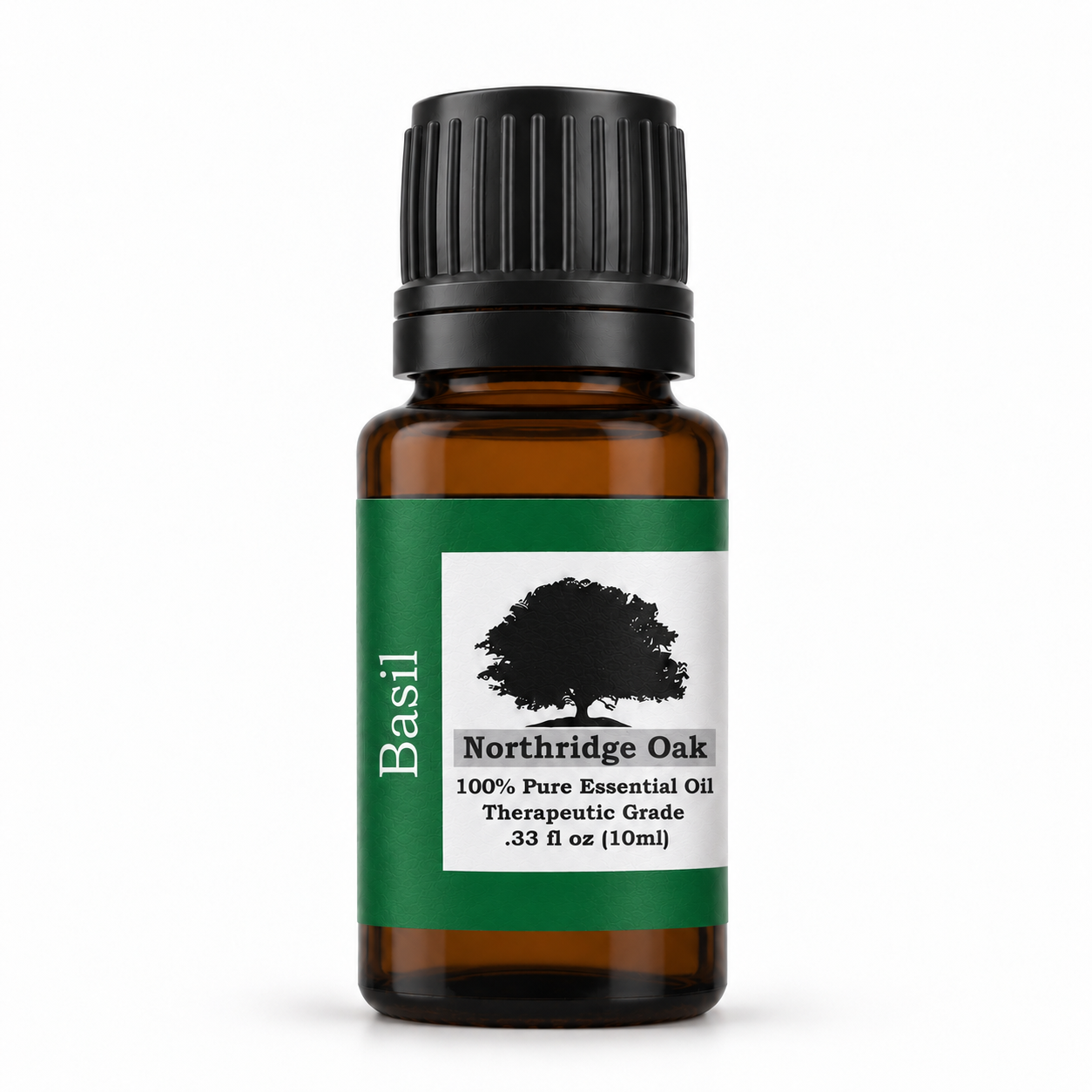 Northridge Oak 100% Pure Basil Essential Oil 10 mL bottle