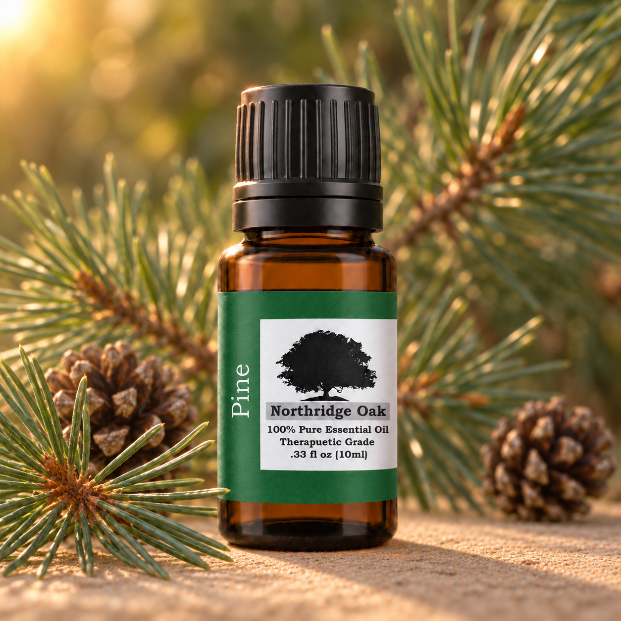 Northridge Oak Pine Essential Oil botanical product image