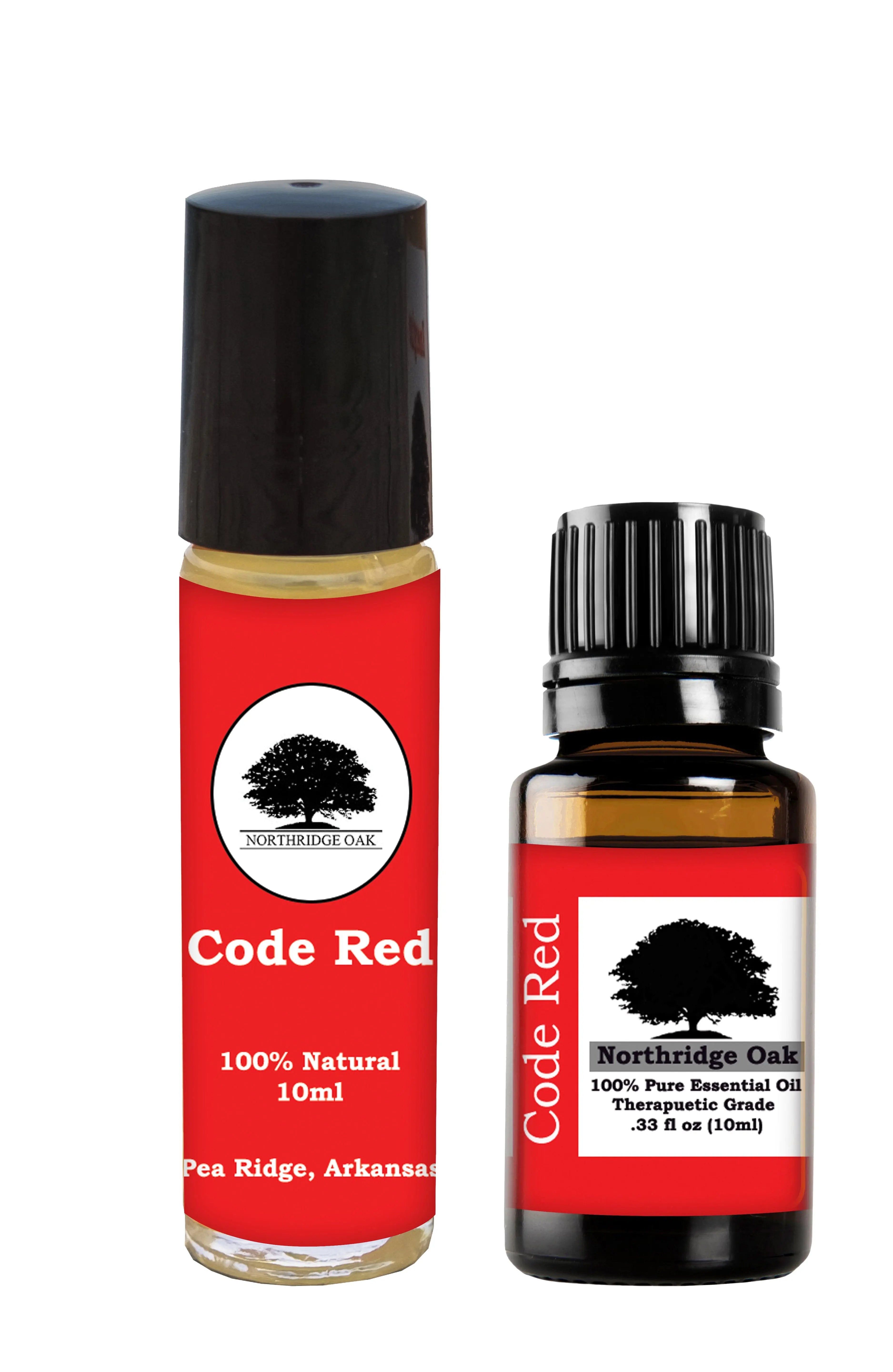 Northridge Oak - Code Red Combo with Roller Bottle - 100% Pure Essential Oil Blend Northridge Oak LLC