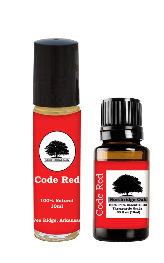 Northridge Oak - Code Red Combo with Roller Bottle - 100% Pure Essential Oil Blend