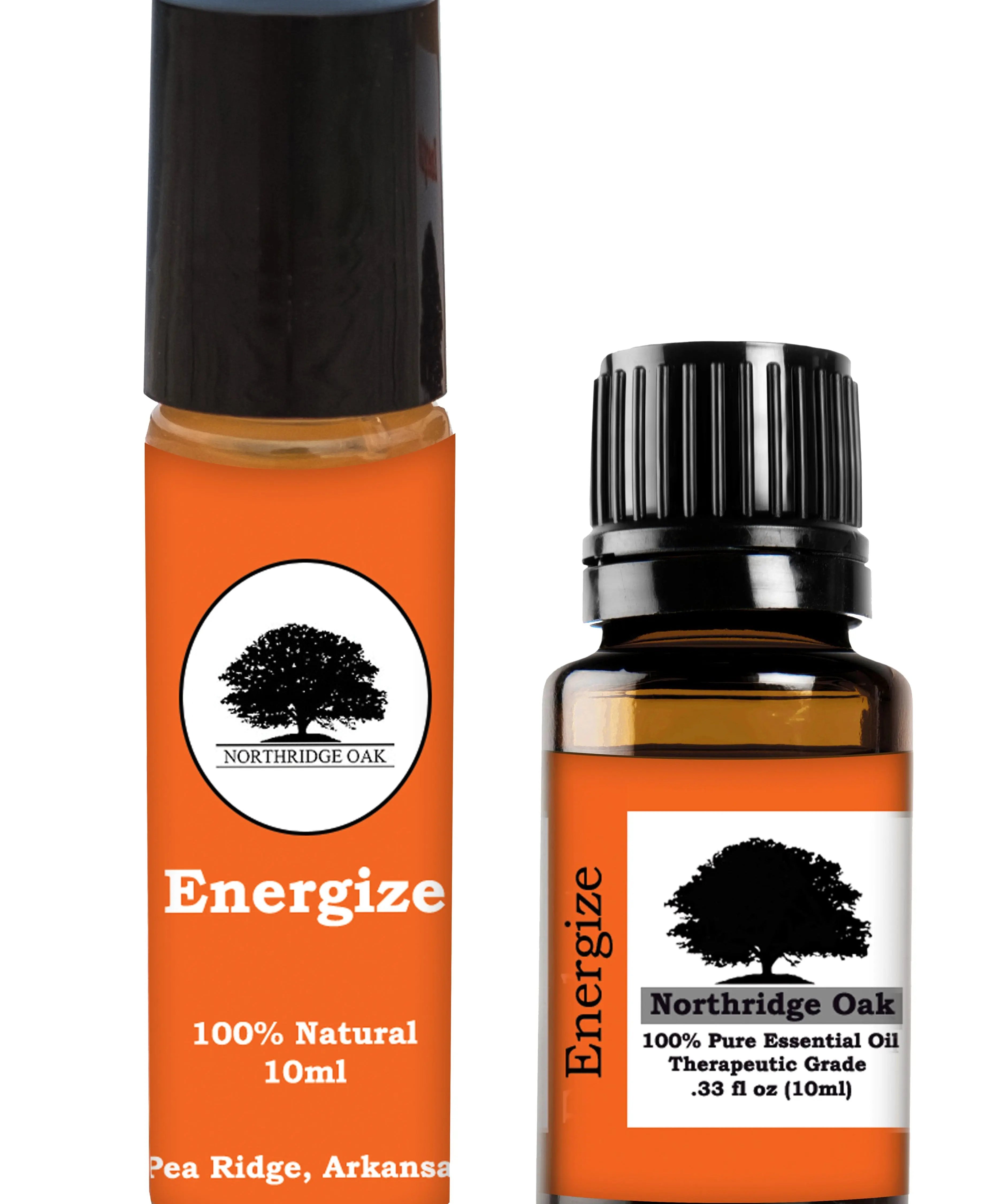 Northridge Oak - Energize Combo with Roller Bottle - 100% Pure Essential Oil Blend Northridge Oak LLC