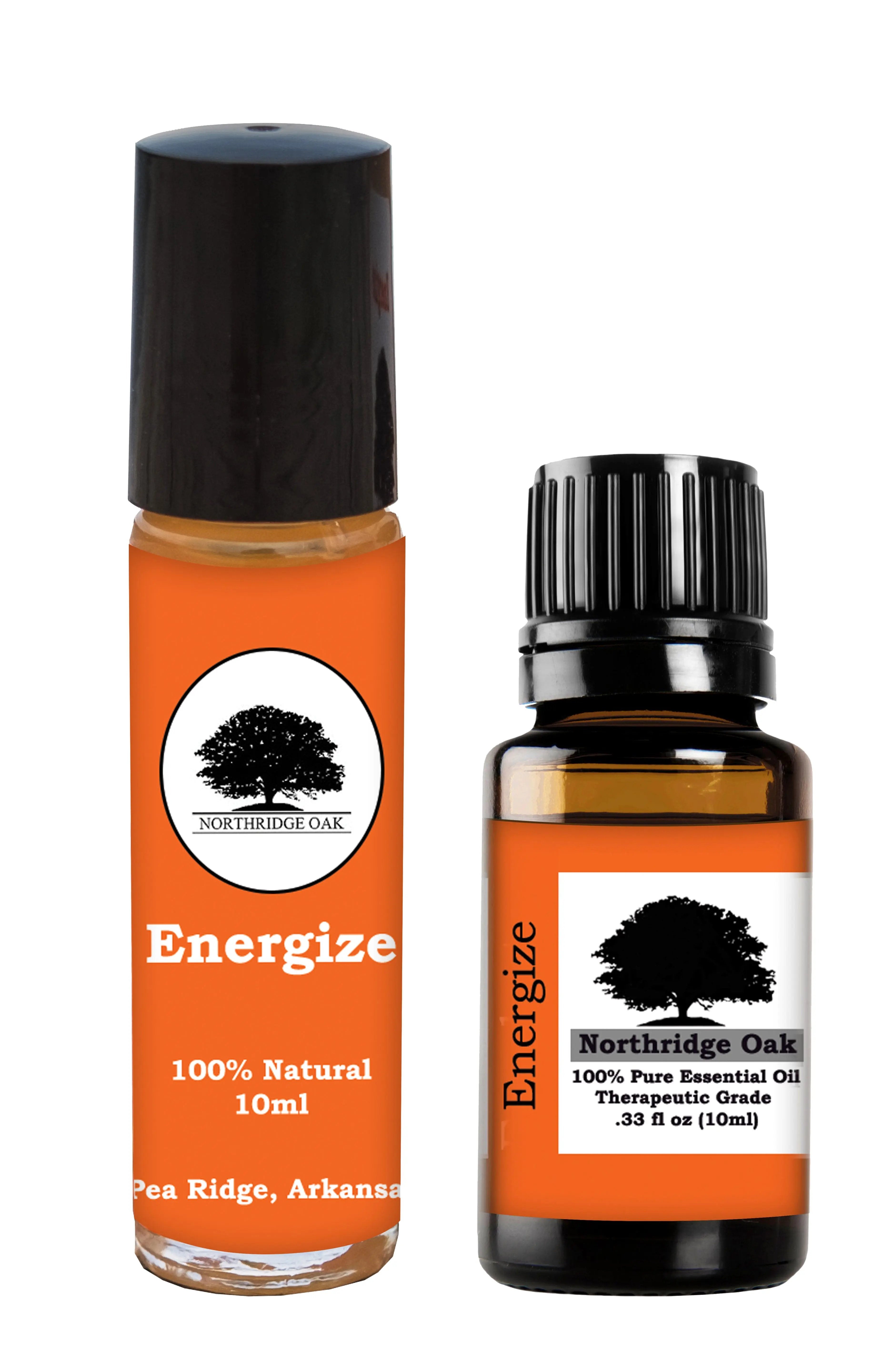 Northridge Oak - Energize Combo with Roller Bottle - 100% Pure Essential Oil Blend Northridge Oak LLC