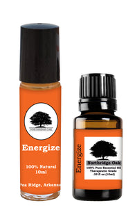 Northridge Oak - Energize Combo with Roller Bottle - 100% Pure Essential Oil Blend
