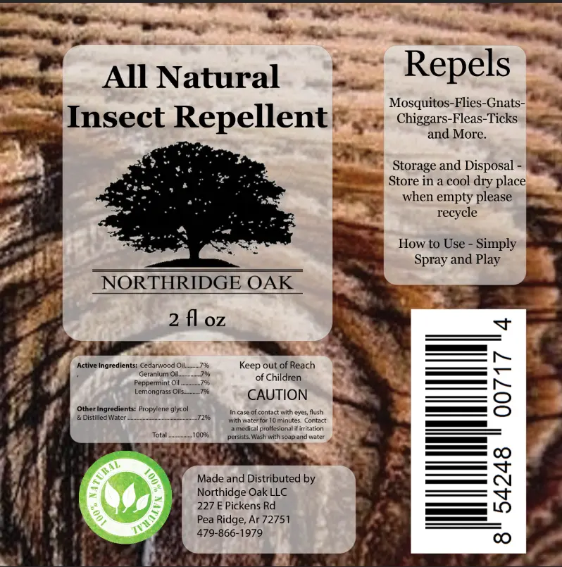 Insect Repellent - All Natural - Northridge Oak