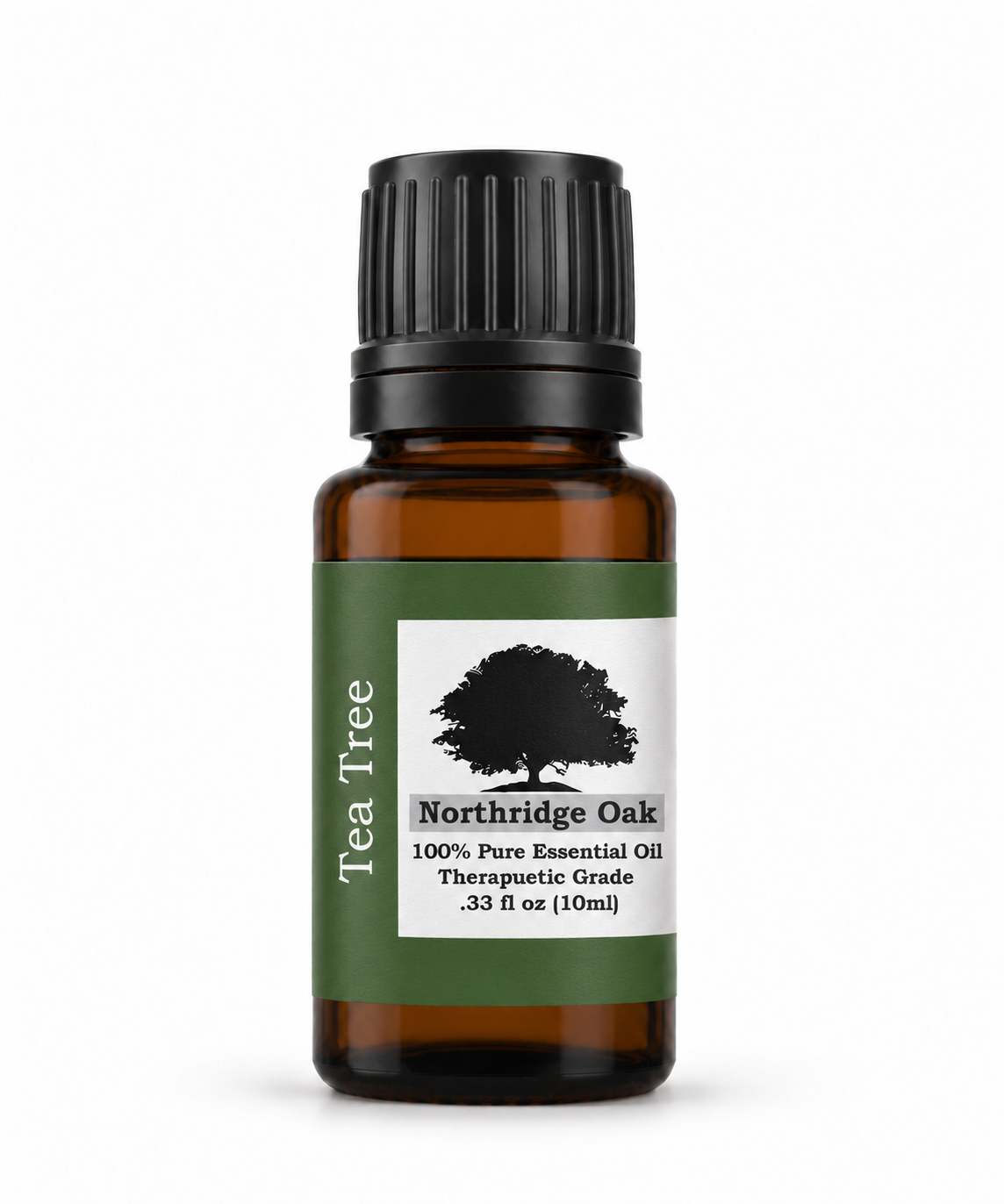 Northridge Oak Tea Tree Essential Oil 10 mL bottle on a white background