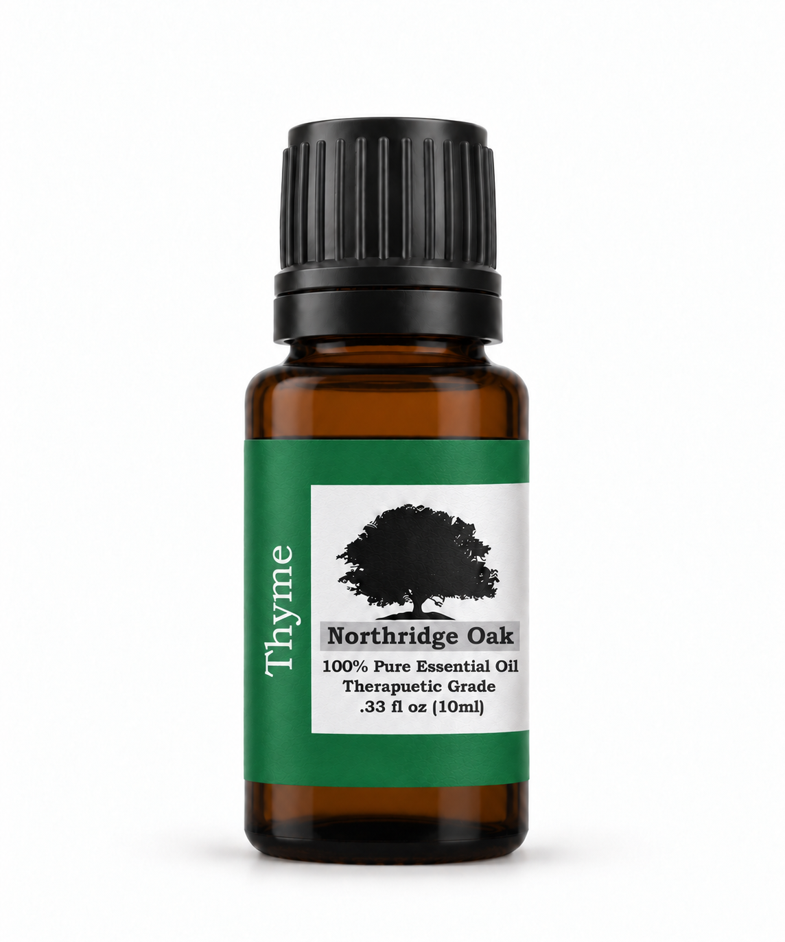 Northridge Oak Thyme Essential Oil 10 mL bottle on a white background