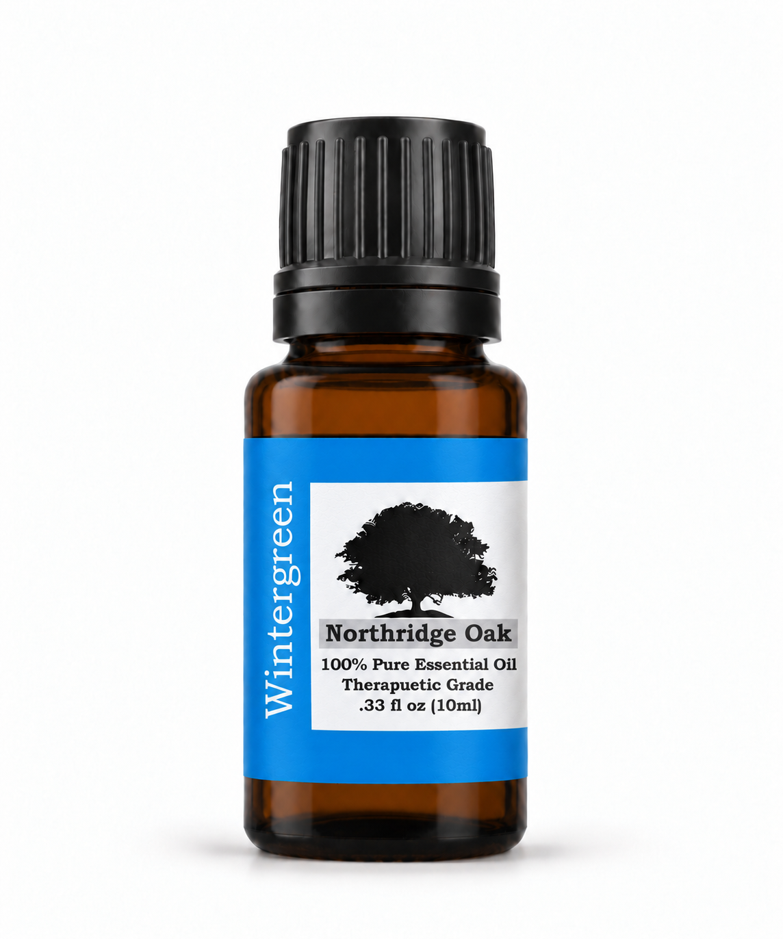 Northridge Oak Wintergreen Essential Oil 10 mL bottle on a white background
