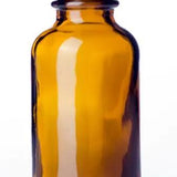 1 oz amber glass boston round bottle with 20-400 neck finish - Northridge Oak