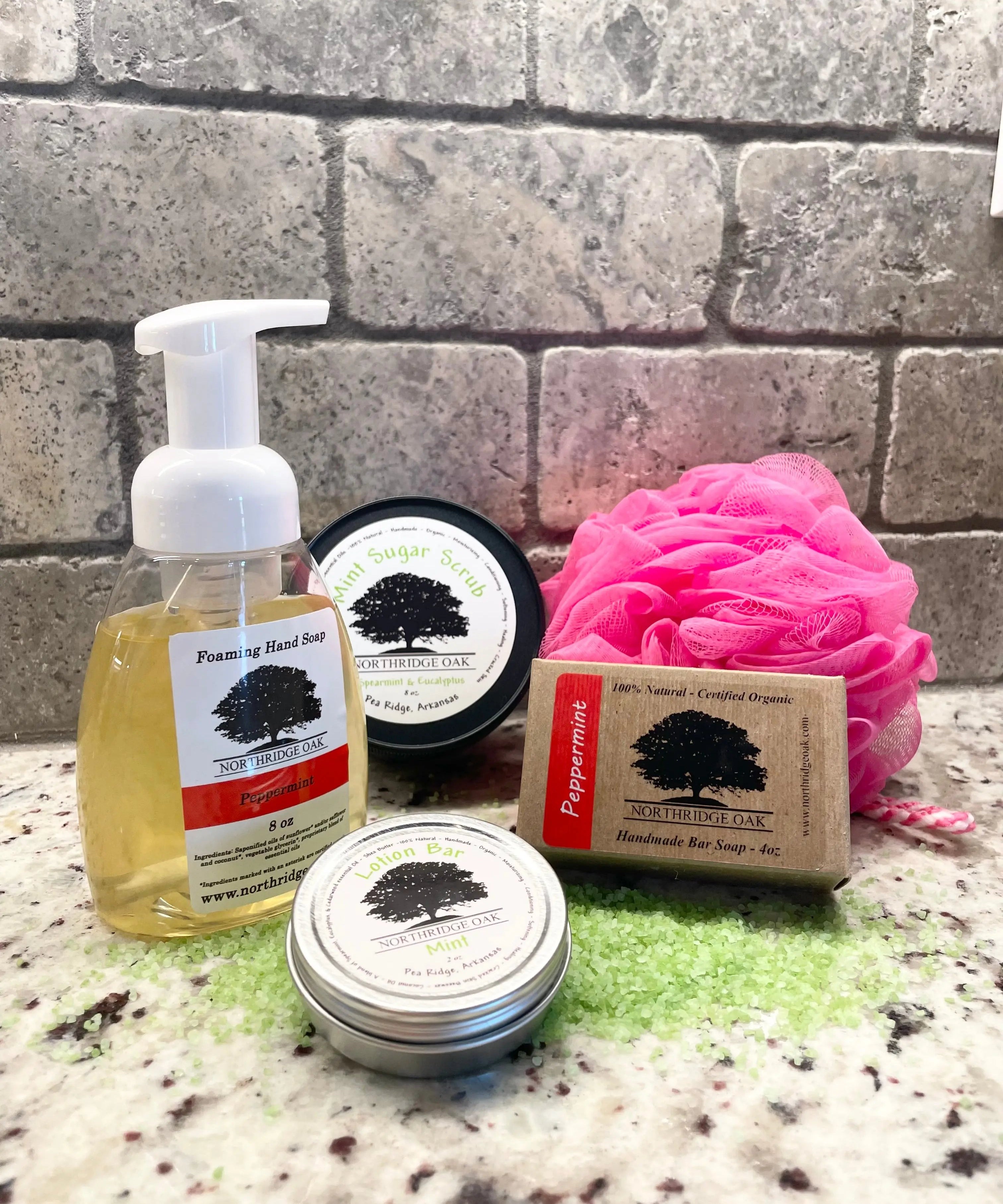 Bathroom Gift Set - Mint - Northridge Oak