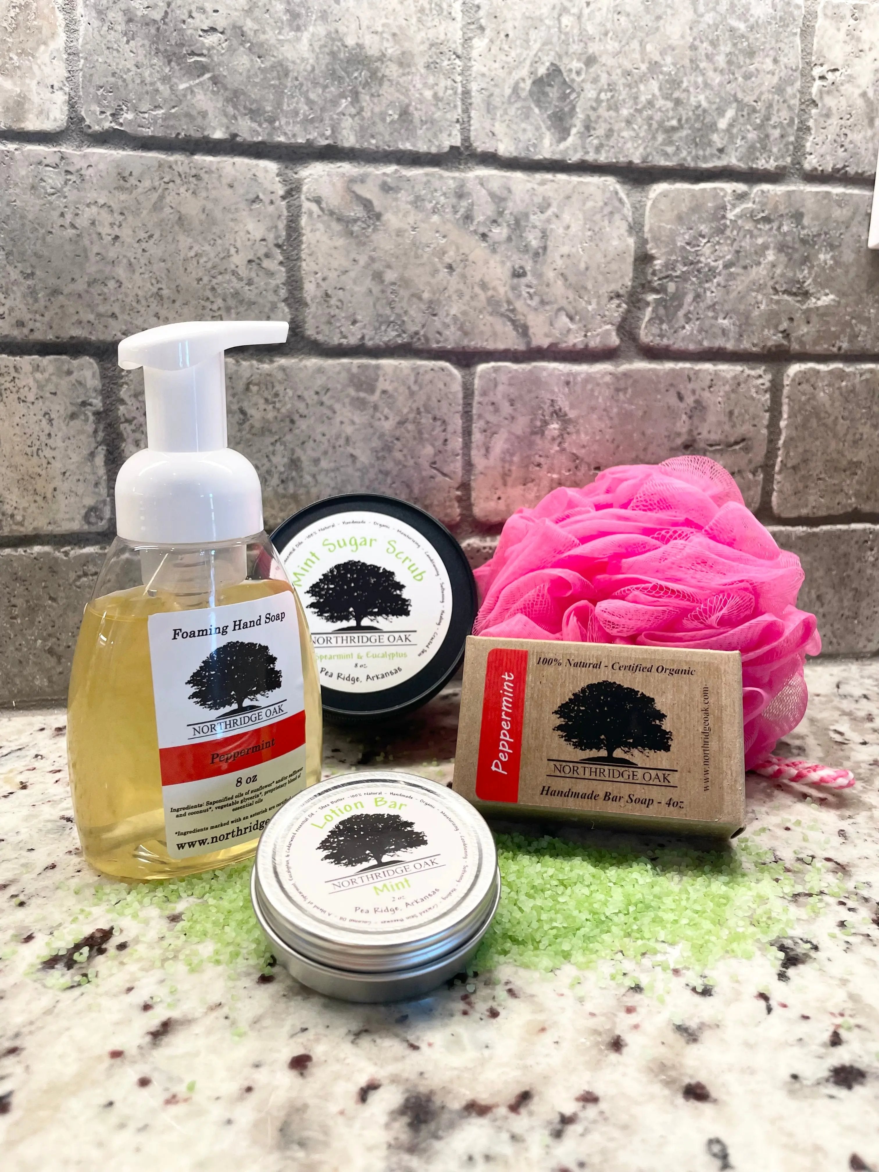 Bathroom Gift Set - Mint - Northridge Oak