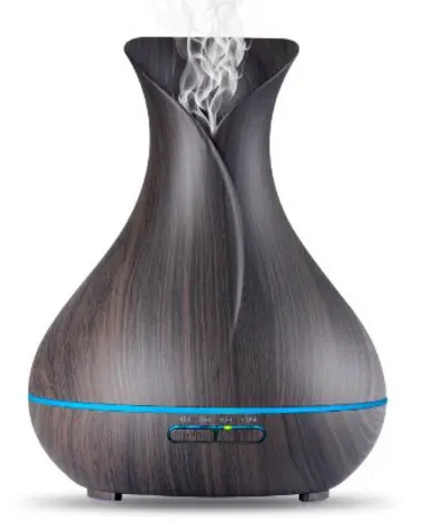 Diffuser - 400ml Ultrasonic Cool Mist Humidifier with Color LED Lights - Northridge Oak