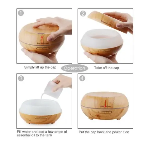 Aromatherapy Essential Oil Diffuser - Northridge Oak