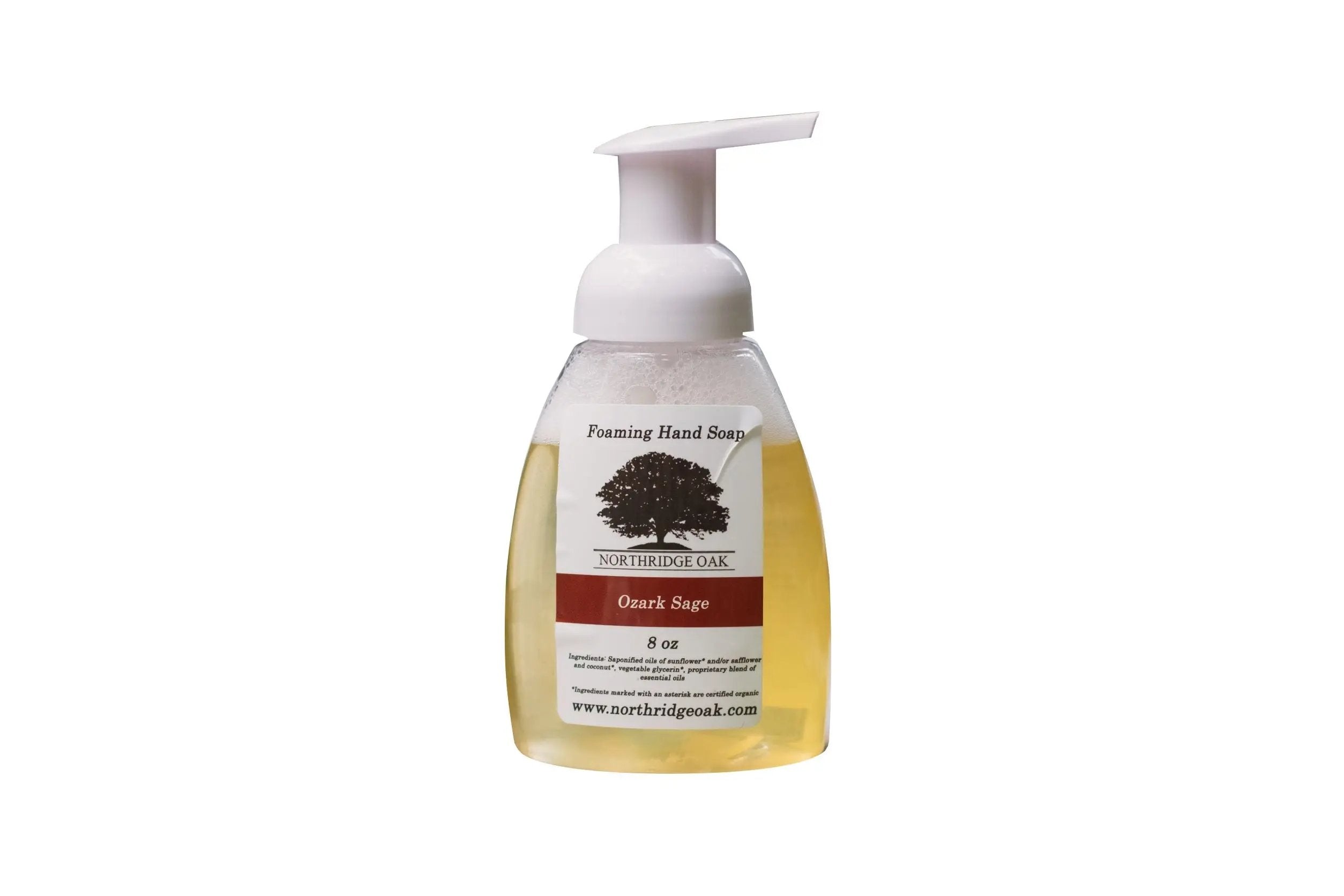 Organic Foaming Hand Soap - Ozark Sage - 8oz - Northridge Oak