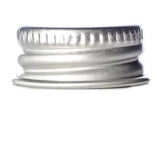 Silver aluminum 20-400 continuous thread cap - Northridge Oak