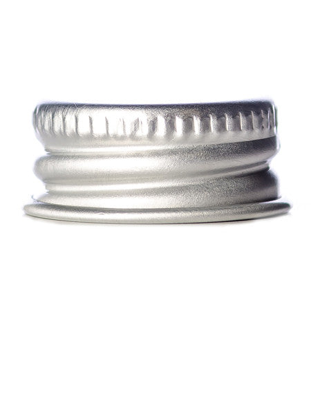 Silver aluminum 20-400 continuous thread cap - Northridge Oak