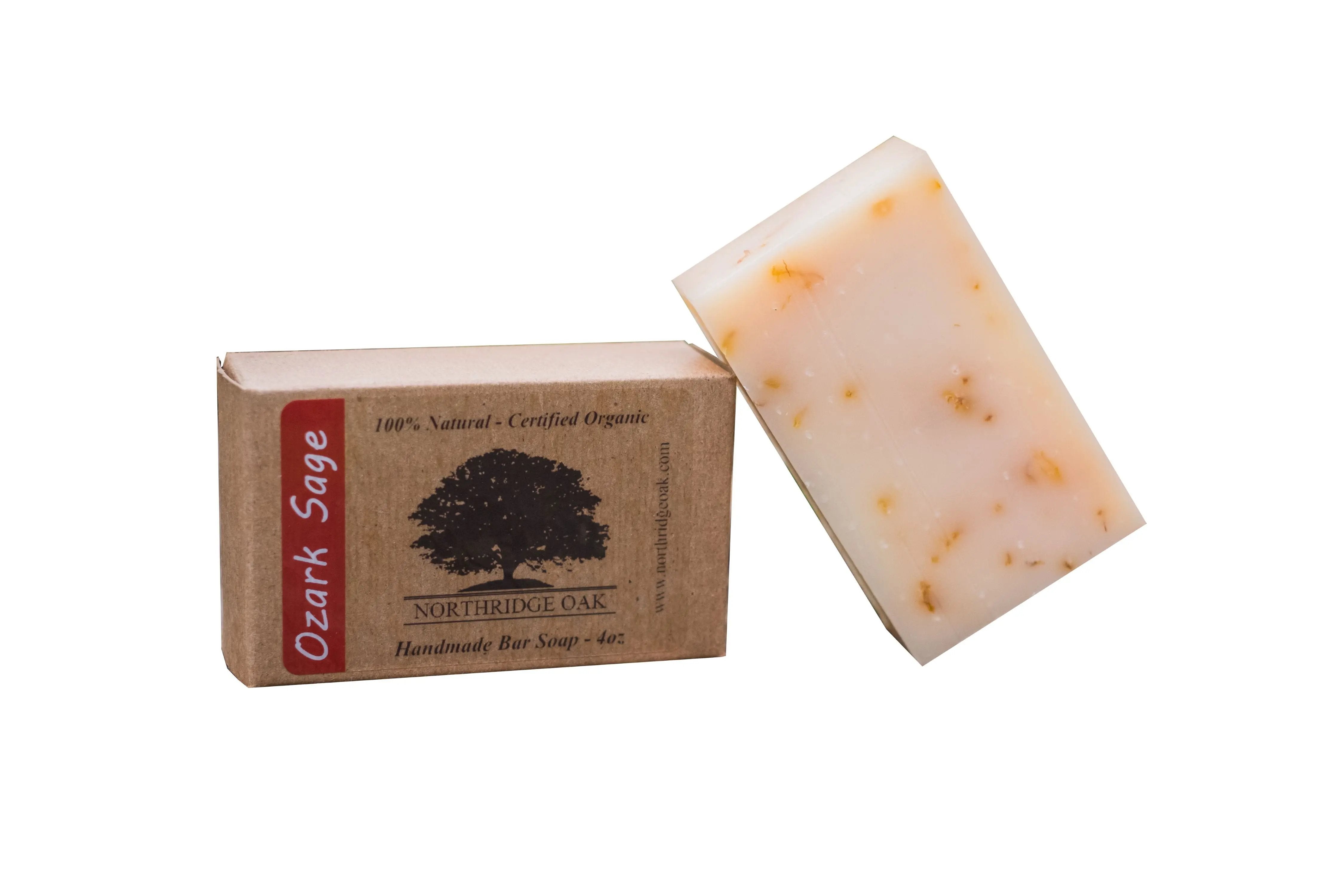 Northridge Oak - Organic Bar Soap - Ozark Sage - 4oz - Northridge Oak